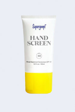 click cap bottle of Supergoop! hand lotion