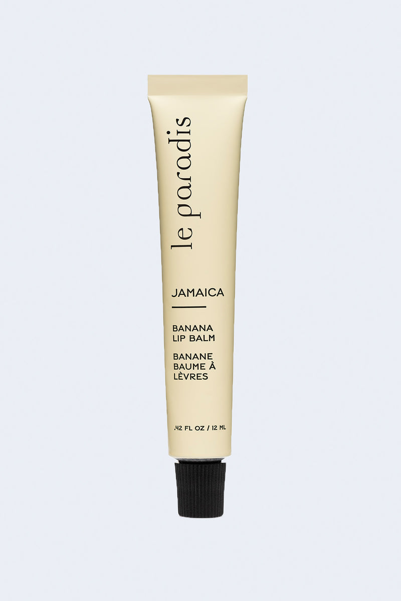 Le Paradis Jamaica Banana Lip Balm in squeeze tube