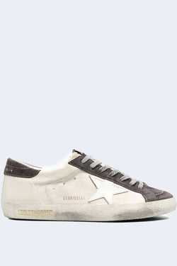 Men's Super Star Shiny Star Sneaker in White Grey