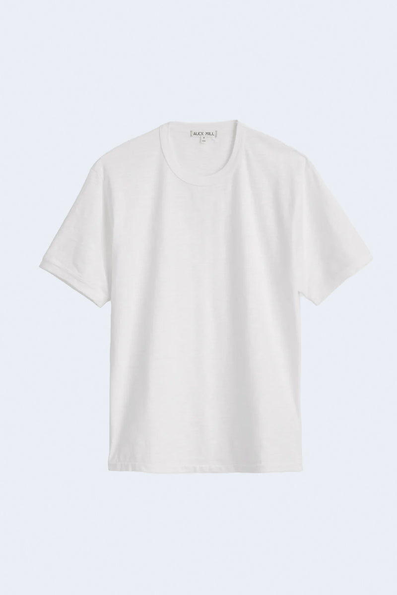 Men's Slub Cotton Standard T-Shirt in White