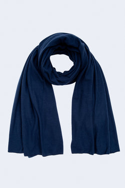 Sweater Blanket Scarf in Navy
