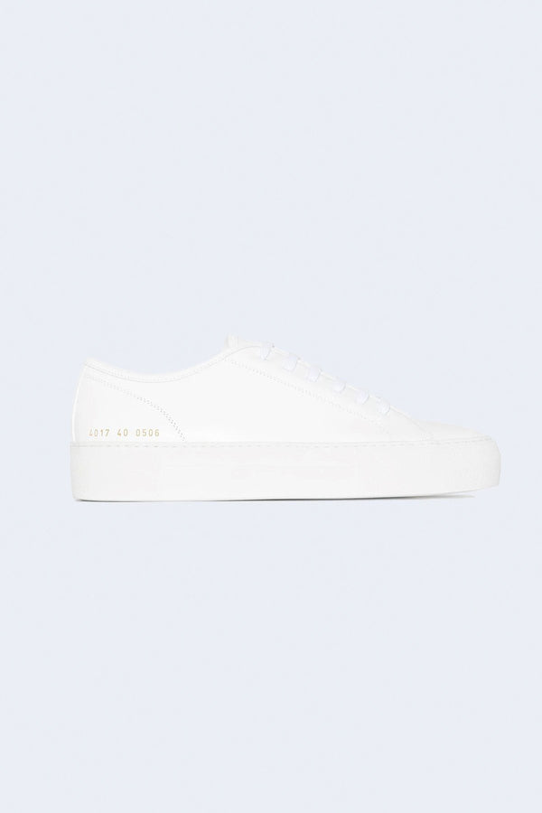 Women's Tournament Low Leather Super Sneaker in White