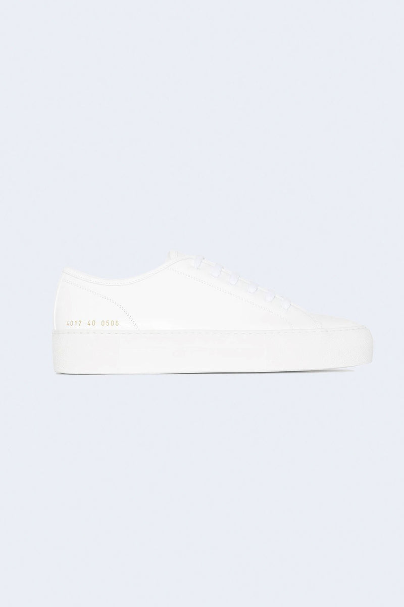Women's Tournament Low Leather Super Sneaker in White