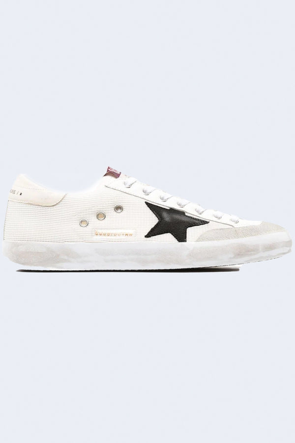 Men's Super-Star Penstar Nabuk Star Nappa Heel in White Black Beige
