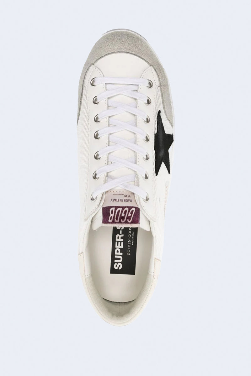Men's Super-Star Penstar Nabuk Star Nappa Heel in White Black Beige
