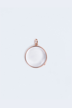 Medium Round Locket in Rose Gold