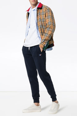 Classic Jog Pant Tricolor Fox Patch in Navy