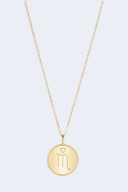 Scorpio 14K Pendant Necklace in Yellow Gold