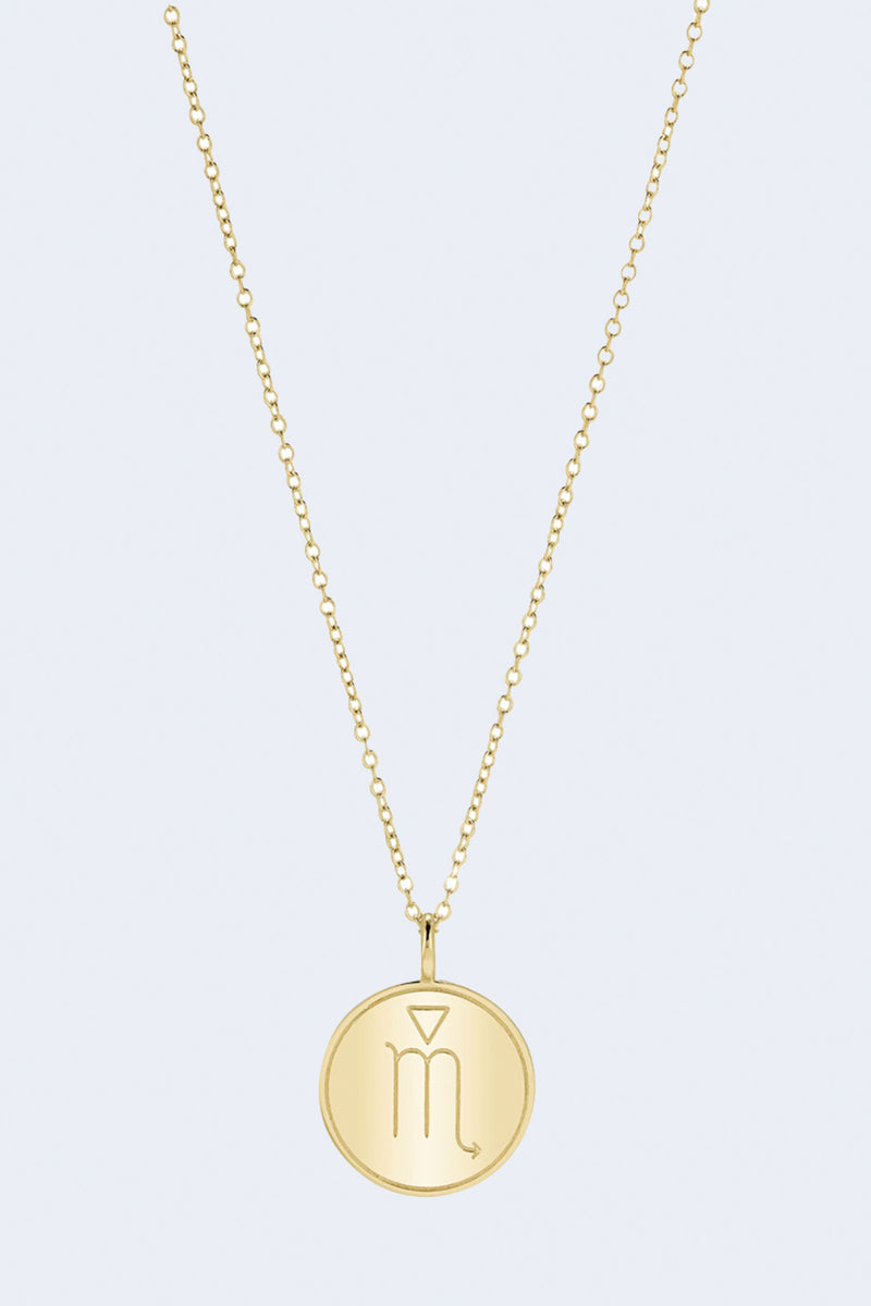 Scorpio 14K Pendant Necklace in Yellow Gold