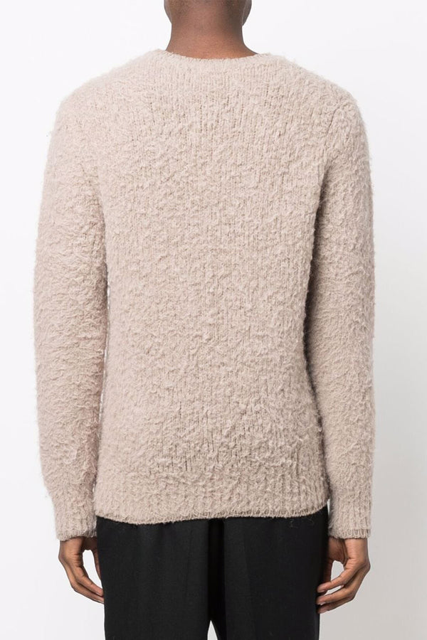 Brushed Crewneck Sweater in Beige