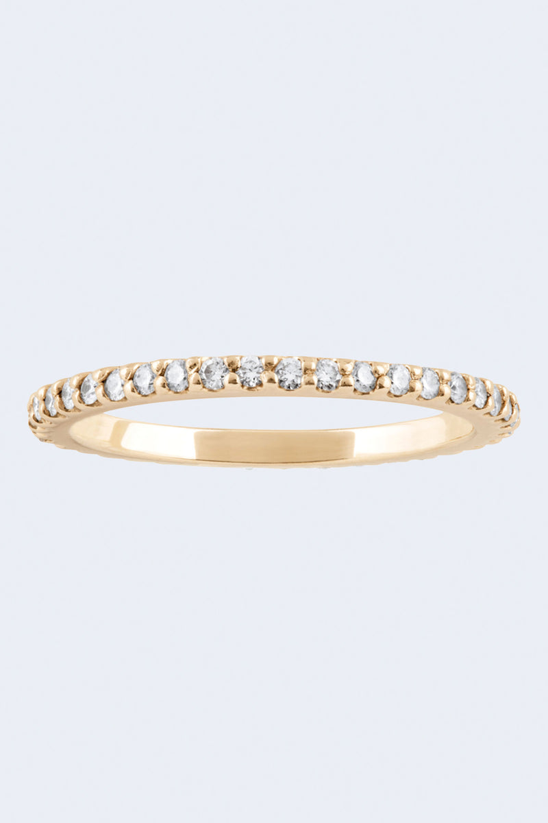 Diamond 14K Stacking Ring in Yellow Gold